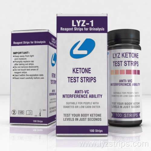 LYZ ketosis test urinalysis diagnostic strips